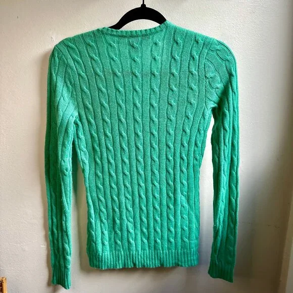 Ralph Lauren Black Label Women’s V-Neck Cashmere Sweater - Picture 2 of 6